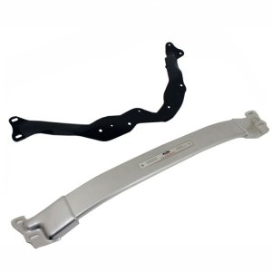 Ford Mustang Strut Tower Brace - Front - Ford Racing - High Strength Aluminum Brace - Black - `15-`18 Ford Mustang Strut Tower Brace - Front - Ford Racing - High Strength Aluminum Brace - Black - `15-`18